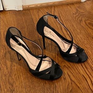 Kate Spade Black Strappy Heels